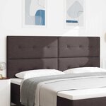 vidaXL Tête de lit avec tête de lit Marron foncé 200 cm tissu