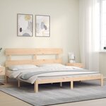 vidaXL Cadre de lit sans matelas bois massif de pin