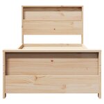 vidaXL Cadre de lit Marron 90 x 190 cm Bois massif en pin