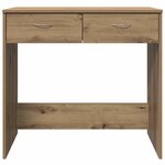 vidaXL Bureau chêne artisanal 80x40x75 cm bois d'ingénierie
