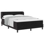vidaXL Lit à ressorts avec tête de lit Noir 140 x 190 cm Velours