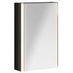 vidaXL Armoire Miroir de Salle de Bain Chêne noir 33 x 11 5 x 50 cm