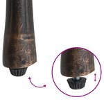 Chaises de jardin vidaXL 2 Pièces en alu bronze
