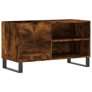 vidaXL Armoire à disques chêne fumé 85x38x48 cm bois d'ingénierie
