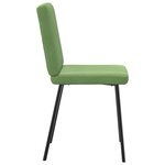 vidaXL Chaises à manger lot de 4 vert clair velours
