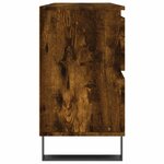 vidaXL Armoire salle de bain chêne fumé 80x33x60cm bois d'ingénierie