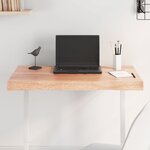 vidaXL Dessus de table bois massif traité bordure assortie