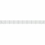 vidaXL Clôture en treillis métallique et piquet d'ancrage vert 2x25 m