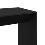 Table de bar vidaXL Noir Chêne 51x50x103 5 cm Bois reconstitué
