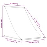 vidaXL Auvent rétractable 100x150 cm Bleu et blanc