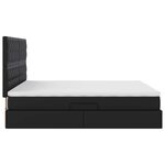 vidaXL Lit avec rangement et LED Noir 180 x 200 cm Simili cuir