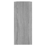 vidaXL Bibliothèque/Séparateur de pièce sonoma gris 100x30x72 cm
