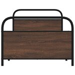 vidaXL Cadre de lit sans matelas 107x203 cm chêne marron