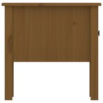 vidaXL Tables d'appoint 2Pièces Marron miel 50x50x49cm Bois massif de pin