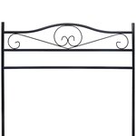 vidaXL Portant à vêtements Noir Acier