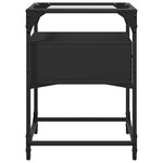 vidaXL Tables de chevet 2 Pièces noir 40x40x55 cm bois d’ingénierie