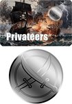 Monnaie PRIVATEERS VS PIRATES 1/1000 Oz Platine 12$ Liberia 2026 (PRÉCOMMANDE)