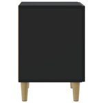 vidaXL Cabinet de chevet Noir 43 x 34 5 x 50 cm Bois d'ingénierie