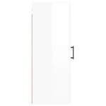 vidaXL Armoire murale blanc brillant 34 5x34x90 cm