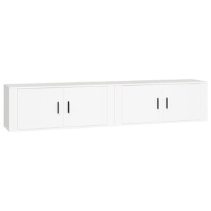 vidaXL Meubles TV muraux 2 Pièces blanc 100x34 5x40 cm
