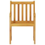 Ensemble de jardin 5 pièces en bois massif d'acacia