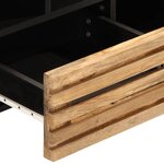 vidaXL Meuble TV 100x34x46 cm bois massif de manguier brut
