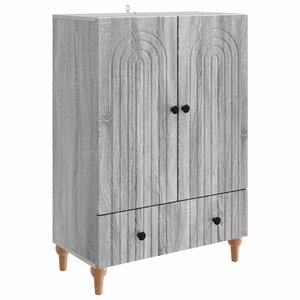 vidaXL Buffet Sonoma gris 66 x 34 5 x 95 cm Bois d'ingénierie