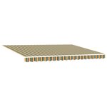 vidaXL Cadre de store manuel avec LEDs Vert  Jaune  Blanc 4 × 3 m