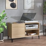 vidaXL Armoire à disques chêne sonoma 84 5x38x48 cm bois d'ingénierie