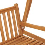 vidaXL Balancelle 174 cm Bois de teck massif