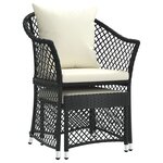 Salon de jardin meuble d'extérieur ensemble de mobilier 2 pièces avec coussins noir résine tressée 02_0015898