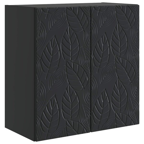vidaXL Armoire Murale 59 x 31 x 60 cm Bois d'ingénierie Noir