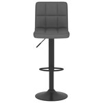 vidaXL Tabourets de bar lot de 2 gris foncé tissu