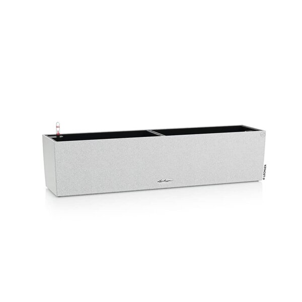 LECHUZA Jardinière BALCONERA Stone 80 ALL-IN-ONE Blanc quartz