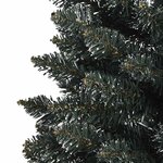 vidaXL Sapin de Noël artificiel mince avec support Vert 150 cm PVC