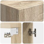 vidaXL Ensemble de Meubles 2 Pièces Chêne Sonoma Bois d'ingénierie