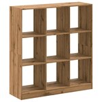 vidaXL Bibliothèque chêne artisanal 102x32x108 cm bois d'ingénierie