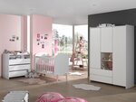 KIDDY Lit bébé + Commode + Plan à langer + Garde robe + Bibliothèque design