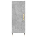 vidaXL Buffet haut Gris béton 34 5x34x180 cm Bois d'ingénierie