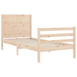 vidaXL Cadre de lit sans matelas bois massif