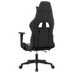 vidaXL Chaise de jeu avec repose-pied Noir et camouflage Similicuir