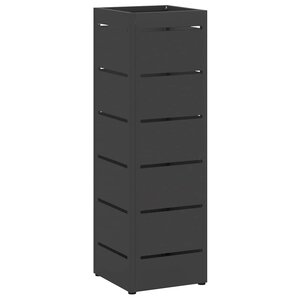 vidaXL Porte-parapluie Noir 15 5 x 15 5 x 49 cm Acier