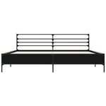 vidaXL Cadre de lit sans matelas noir 180x200 cm