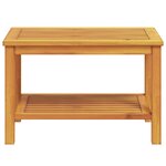 vidaXL Table basse 70x40x45 cm en bois d'acacia massif