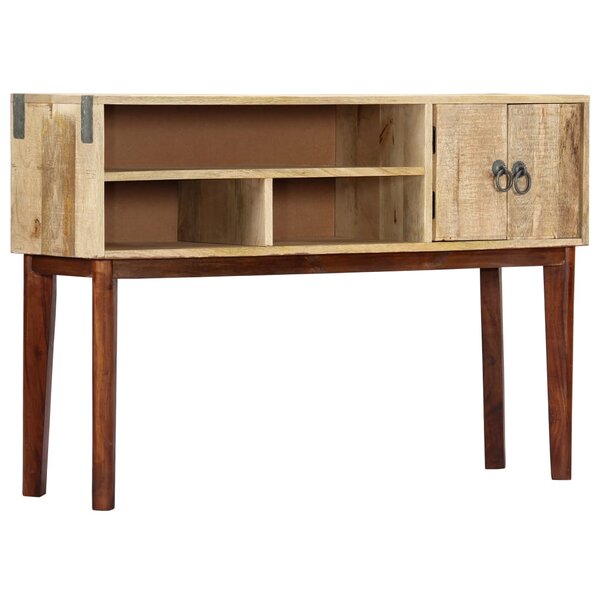 vidaXL Table console 115x30x76 cm Bois de manguier massif brut