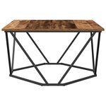 vidaXL Table basse Bois ancien 80 x 80 x 45 cm