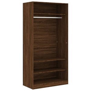 vidaXL Garde-robe chêne marron 100x50x200 cm bois d'ingénierie