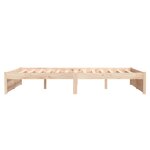 vidaXL Cadre de lit bois massif 135x190 cm double