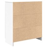 vidaXL Buffet avec tiroir blanc 71x35x84 cm bois d'ingénierie
