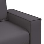 vidaXL Canapé Loveseat 160 cm avec coussin Gris Faux cuir